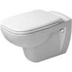 Duravit - D-Code Kanalsız Rimless Asma Klozet Yavaş Kapanır Kapak Dahil Outlet - 45703920A1- - Beyaz