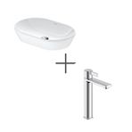 Duravit D-Neo 60 cm Çanak Lavabo Beyaz ve D-Neo Lavabo Bataryası Large