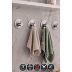 Durevo 4 ADET Oval Paslanmaz Çelik Banyo Askısı/Bornoz Askısı / Havlu Askısı/ Lif Askı /Havluluk - YENİ TASARIM PASLANMAZ ÇELİK INOX
