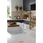 DUREVO Rustik Vitange Mutfak Evye Bataryası- Zen Design Pirinç- 360° Oynar Başlık-İnce Zarif Kulp ESKİTME