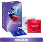 Durex Chill Karma Paket Prezervatif 20’li (Yok Ötesi Ekstra His X8, Yakın Hisset X8, Klasik X4) 1 Adet