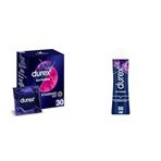 Durex Extreme 30'li Geciktiricili ve Tırtıklı Prezervatif & Durex Extreme Kayganlaştırıcı Jel 50 ml