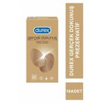 Durex Gerçek Dokunuş Gerçek Ten Hissi Lateks İçermez 10lu Prezervatif
