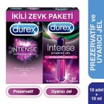 Durex Intense 10'lu Prezervatif ve Uyarıcı 10 ml Jel