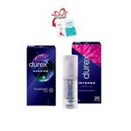 Durex Intense 20 Kullanımlık Kadın Uyarıcılı Jel-Maraton 5'li Geciktiricili Prezervatif+Hijyen Mendili-Jel