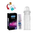 Durex İntense Kadınlara Uyarıcı Jel 20 Kullanımlık-20+ Kullanımlık Damarlı Prezervatif+Jel-Hijyen Mendil