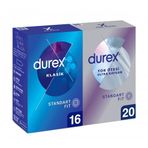 Durex Klasik 16'lı Kondom ve Ultra Kaygan 20'li Yok Ötesi Kondom