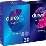 Durex Klasik 30'lu Kondom ve Extreme 20'li Prezervatif