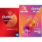 Durex Manuel Mastürbatör + Durex Yakın Hisset Xl Prezervatif 16lı