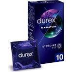 Durex Maraton 10'lu Geciktiricili Prezervatif Şeffaf Doğal Kauçuk Lateks ile Uzun Performans