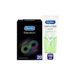 Durex Maraton 20li + Naturals Kayganlaştırıcı Jel Avantaj Paketi
