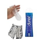 Durex Şeffaf Sınırsız Kullanımlı Tırtıklı Prezervatif Su Bazlı Naturel Kayganlaştırıcı Jelle