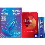 Durex Titreşimli Plug Tıkaç + Yakın Hisset Xl Prezervatif 16lı + Hisset Jel 50ml