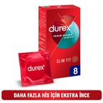 Durex Yakın Hisset Slim Fit Extra İnce 8'li Prezervatif