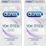 Durex Yok Ötesi Ekstra İnce Ultra Kaygan Prezervatif 10'lu x 2
