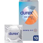 Durex Yok Ötesi XL Prezervatif 10'lu Ekstra Kayganlaştırıcı ve Geniş Fit Özellikli