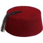 Durgunstore Bordo Renk Osmanlı Fesi Yöresel Folklor Fesi Şapkası 6 No 6-7 Yaş