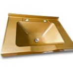 Duru Akrilik Berber Lavabosu - Gold