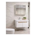 Duru Ayna Kapaklı Dolaplı Lavabo 65 Cm