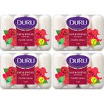 Duru Banyo Sabunu Gül Aromalı Doğal ve Vegan 16 Adet 4x280gr Saf İçerik