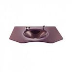 Duru Cam Berber Modeli 90x56 cm Cam Lavabo
