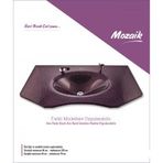 Duru Cam Cam Lavabo Mozaik Modeli 100X56 cm