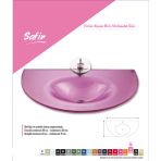 Duru Cam Cam Lavabo Safir Modeli 80x56 cm