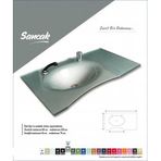 Duru Cam Cam Lavabo Sancak Modeli 80x56 cm