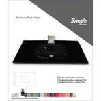 Duru Cam Cam Lavabo Single Modeli 100X56 cm
