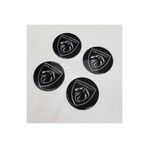 DURU DORUK Peugeot Jant Göbeği Siyah Alüminyum 54mm Arma 4 Lü Set Yeni Logo