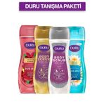 Duru Duş Jeli Tanışma Paketi 4x450 Ml (Scrub Crystal,Scrub Gold,Jasmin Amber,Lotus Çiçeği)