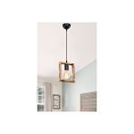 Duru Homelight Tekli Vintage Ahşap Sarkıt Avize Çok Renkli