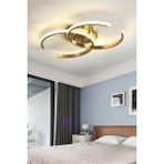 Duru Modern Tasarım Eskitme Renk Salon Mutfak Hol Beyaz LED 2 Li Avize - Metal