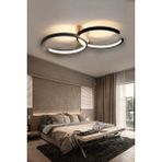 Duru Modern Tasarım Siyah Renk Salon Mutfak Hol Beyaz LED 2 Li Avize - Metal