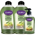 Duru Natural Olive Zeytinyağlı Sıvı Sabun 1.5 Lt & 300 ml Hoş Koku ile Yumuşak Cilt Temizliği