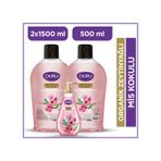 Duru Organik Zeytinyağlı Kiraz Çiçeği Sıvı Sabun 2 x 1500 ML + 500 ML