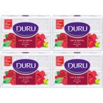 Duru Saf & Doğal Gül Beyaz Kalıp Sabun Vegan Formül 16 Adet 4x600gr Kalıcı Koku
