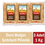 Duru Şehriyeli Pilavlık Bulgur 1 Kg X 3 Adet