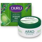 Duru Zeytinyağlı Sabun 4X150GR ve Arko Classic Naturel Krem 300ML - Şeffaf