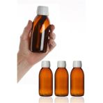 Durucam 10 Adet Amber Cam Vitamin Şurup Takviye Gıda Içecek Medikal Ilaç Şişesi 250 Ml