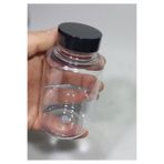 Durucam 20 adet 100 ml geniş ağızlı gıda takviye ilaç plastik şişe Ginger Shot Şişesi Sızdırmaz siyah kapak