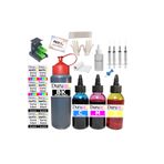 Duruink CANON TS3750i PG-575 CL-576 KARTUŞ DOLUM SETİ 500ML SİYAH+3x100ML RENKLİ MÜREKKEP