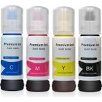 Duruınk Epson Ecotank L1210 103 Uyumlu Muadil Mürekkep Seti 4 Renk x 70ML - Renkli