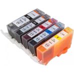 Duruink MG5300 MG5320 MG5350 Kolay Dolan Muadil Kartuş Seti 5 Renk (Dolu) - Renkli