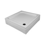 Durul 100x90 cm Dikdörtgen 5 mm Şeffaf Siyah Profil Teknesiz Duşakabin
