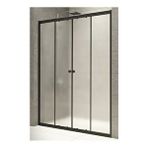 Durul 4 mm 156 cm Siyah Buzlu H180 Duşakabin