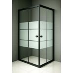 Durul Box 105x115 cm Siyah Kumlama Duşakabin Camı