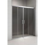 Durul Füme Temper Cam Elegant Seri Ön Cephe Krom Profil 100 cm Duşakabin