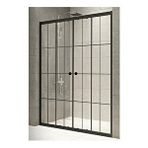Durul H180 KİDA4MMT182 4 mm Siyah Çizgi 182 cm Duşakabin
