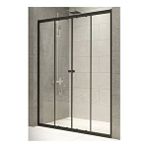 Durul H180 KS4IDAS151 4 mm Siyah Şeffaf 151 cm Duşakabin